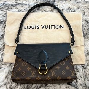 Louis Vuitton St. Michel Epi Leather Black